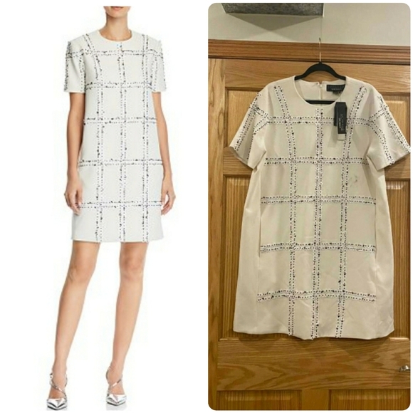 Sachin & Babi "Isabella" Floral-Check Pattern Dres - Picture 3 of 16